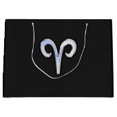 Chrome als ringzegensymbool slangenhuidstijl groot cadeauzakje (Voorkant)