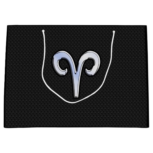 Chrome als ringzegensymbool slangenhuidstijl groot cadeauzakje (Voorkant)