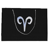 Chrome als ringzegensymbool slangenhuidstijl groot cadeauzakje (Achterkant)