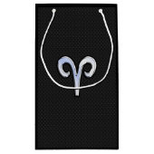 Chrome als ringzegensymbool slangenhuidstijl klein cadeauzakje (Achterkant)