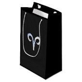 Chrome als ringzegensymbool slangenhuidstijl klein cadeauzakje (Voorkant Gekanteld)