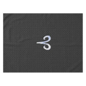 Chrome als ringzegensymbool slangenhuidstijl tafelkleed (Voorkant (Horizontaal))