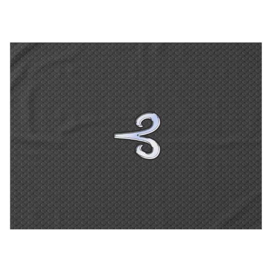 Chrome als ringzegensymbool slangenhuidstijl tafelkleed (Voorkant (Horizontaal))