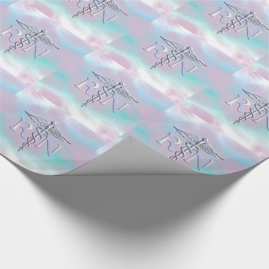 Chrome als RN Caduceus in moederstijl Cadeaupapier (Hoek)