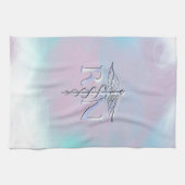 Chrome als RN Caduceus in moederstijl Theedoek (Horizontaal)