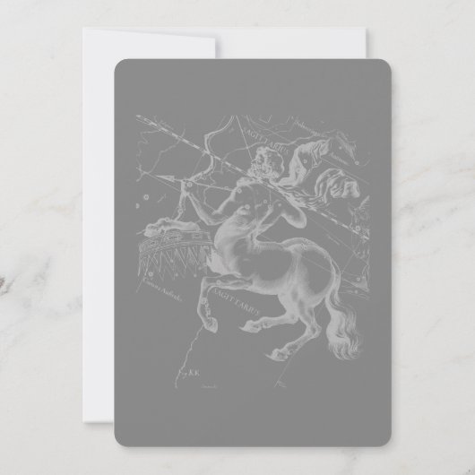 Chrome als Sagittarius Zodiac Sign Hevelius Decor (Achterkant)