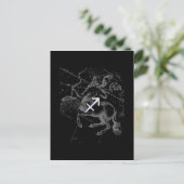 Chrome als Sagittarius Zodiac Sign Hevelius Decor Briefkaart (Staand voorkant)