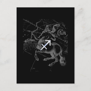 Chrome als Sagittarius Zodiac Sign Hevelius Decor Briefkaart
