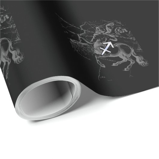 Chrome als Sagittarius Zodiac Sign Hevelius Decor Cadeaupapier (Rol Hoek)