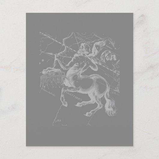 Chrome als Sagittarius Zodiac Sign Hevelius Decor Flyer (Achterkant)