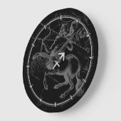 Chrome als Sagittarius Zodiac Sign Hevelius Decor Grote Klok (Hoek)