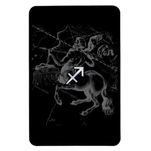 Chrome als Sagittarius Zodiac Sign Hevelius Decor Magneet