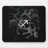 Chrome als Sagittarius Zodiac Sign Hevelius Decor Muismat (Voorkant)