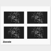 Chrome als Sagittarius Zodiac Sign Hevelius Decor Rechthoekige Sticker (Vel)