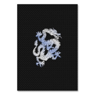 Chrome als Silver Dragon Black Snake Skin-stijl Kaart