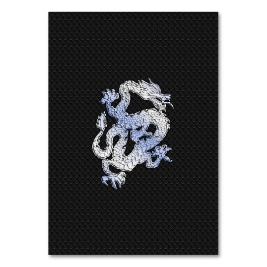 Chrome als Silver Dragon Black Snake Skin-stijl Kaart (Voorkant)
