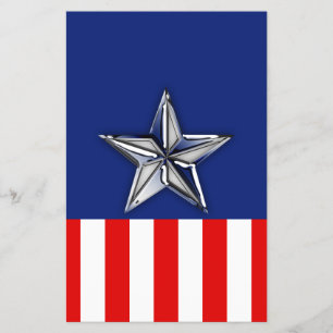 Chrome als Silver Star feestelijke kleuren Flyer