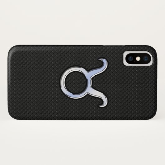 Chrome als Taurus Zodiab Sign on Snake Skin Case-Mate iPhone Case (Achterkant (horizontaal))