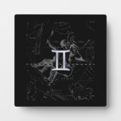 Chrome als Tweelingen Sterrenbeeld op Hevelius 169 Fotoplaat (Voorkant)