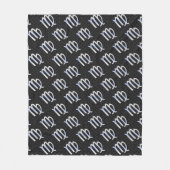 Chrome als viraal dierentuin ondertekenen op slang fleece deken (Voorkant)