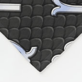 Chrome als viraal dierentuin ondertekenen op slang fleece deken (Hoek)