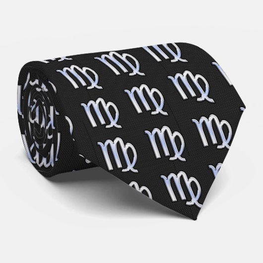 Chrome als viraal dierentuin ondertekenen op slang stropdas (Opgerold)