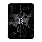 Chrome als Waterman Sterrenbeeld op Hevelius Magneet (Verticaal)