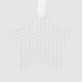 Chrome als White Knit Ribbon Awareness Print Ornament (achterkant)
