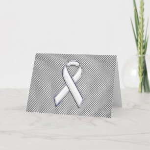 Chrome als White Ribbon Awareness Carbon Fibre Kaart