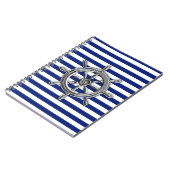 Chrome als wiel op Nautical Stripes Notitieboek (Linkerzijde)