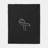 Chrome als zwarte-lintbewustzijn fleece deken (Voorkant)