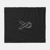 Chrome als zwarte-lintbewustzijn fleece deken (Voorkant (Horizontaal))