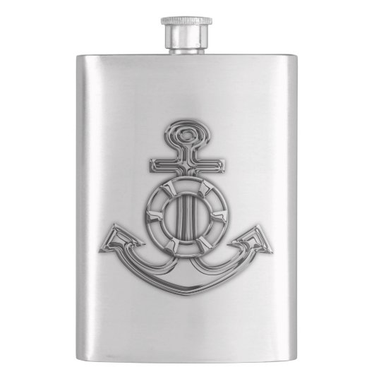 Chrome Anchor Nautical Print Flacon (Voorkant)