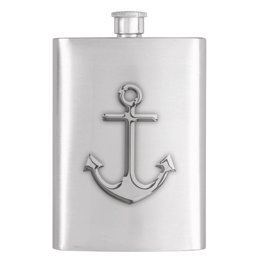 Chrome Anchor Nautical Print Flacon (Voorkant)