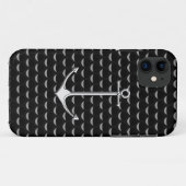Chrome Anchor on Wave Cups Nautical Lifestyle Case-Mate iPhone Case (Achterkant (horizontaal))