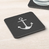 Chrome Anchor op koolstofvezel Onderzetter (Linkerzijde)