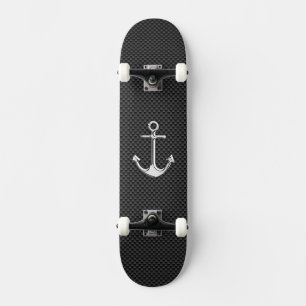 Chrome Anchor op koolstofvezel Persoonlijk Skateboard