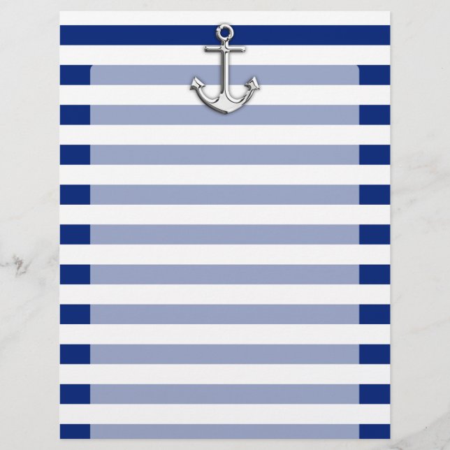 Chrome Anchor op marinestapes (Voorkant)