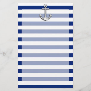 Chrome Anchor op marinestapes Briefpapier