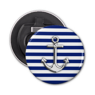 Chrome Anchor op marinestapes Button Flesopener
