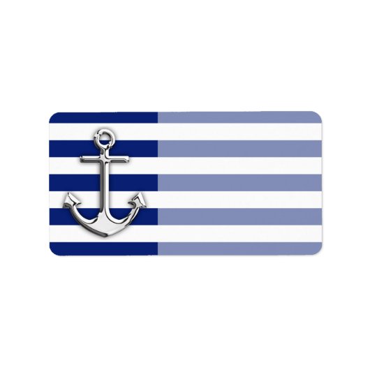 Chrome Anchor op marinestapes Etiket (Voorkant)
