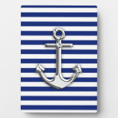 Chrome Anchor op marinestapes Fotoplaat (voorkant)