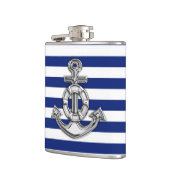 Chrome Anchor op marinestapes Heupfles (Links)