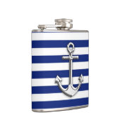 Chrome Anchor op marinestapes Heupfles (Rechts)