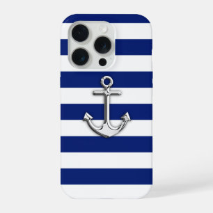 Chrome Anchor op marinestapes iPhone 15 Pro Case
