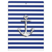 Chrome Anchor op marinestapes Klembord (Achterkant)