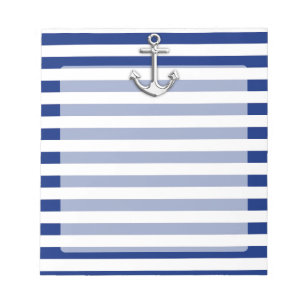 Chrome Anchor op marinestapes Notitieblok