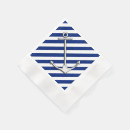 Chrome Anchor op marinestapes Servetten