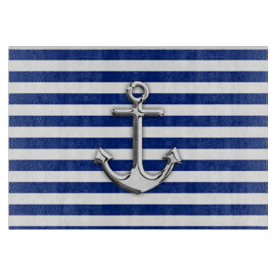 Chrome Anchor op marinestapes Snijplank