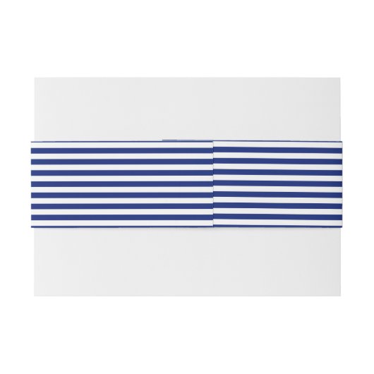 Chrome Anchor op marinestapes Uitnodigingen Wikkel (Achterkant Voorbeeld)